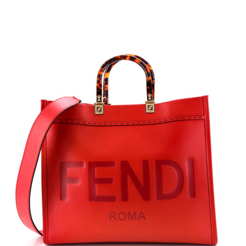 Fendi Sunshine Shopper Tote Leather Medium