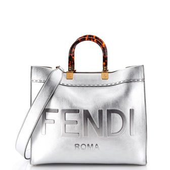 Fendi Sunshine Shopper Tote Leather Medium