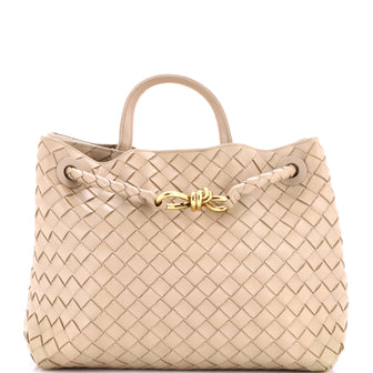 Bottega Veneta Andiamo Top Handle Bag Intrecciato Nappa Medium