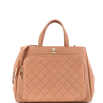 Chanel Business Affinity Tote Quilted Caviar Large