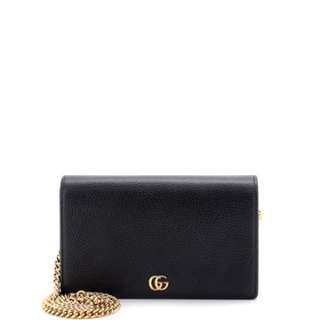 Gucci Petite GG Marmont Chain Wallet Leather Mini