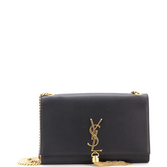 Saint Laurent Classic Monogram Tassel Crossbody Bag Leather Medium