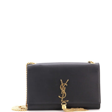 Saint Laurent Classic Monogram Tassel Crossbody Bag Leather Medium