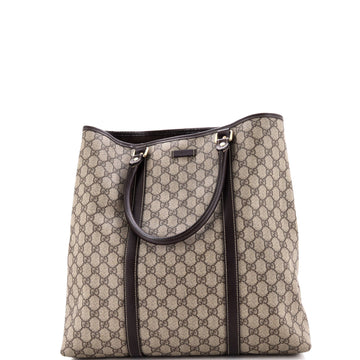 Gucci Joy Tote GG Coated Canvas with Leather Large
