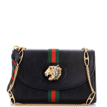 Gucci Rajah Web Chain Shoulder Bag Leather Small