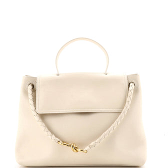 Bottega Veneta Ciao Ciao Top Handle Bag Leather with Intrecciato Detail Medium
