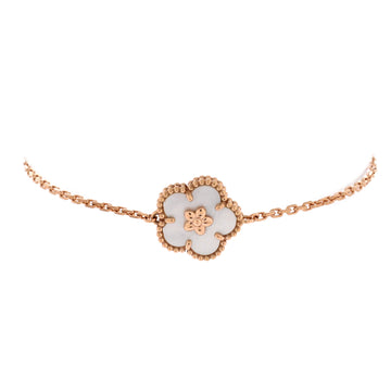 Van Cleef & Arpels Lucky Spring Plum Blossom Bracelet 18K Rose Gold and Mother of Pearl