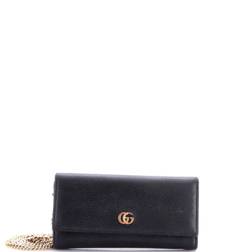 Gucci Petite GG Marmont Chain Wallet Leather