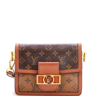 Louis Vuitton Dauphine Shoulder Bag Reverse Monogram Canvas Mini