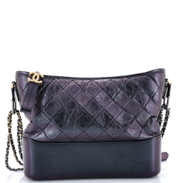 Chanel Gabrielle Hobo Quilted Iridescent Aged Calfskin Medium
