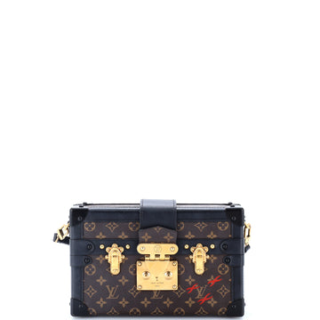 Louis Vuitton Petite Malle Handbag Monogram Canvas