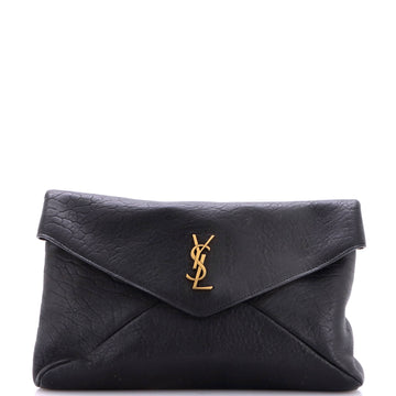 Saint Laurent Cassandre Envelope Clutch Leather Large