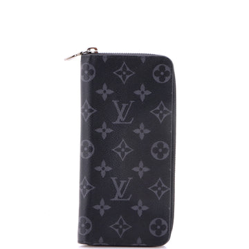 Louis Vuitton Zippy Wallet Monogram Eclipse Canvas Vertical