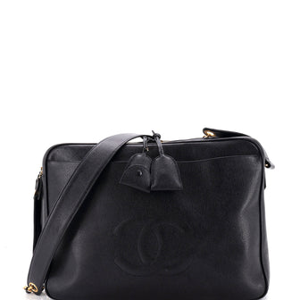 Chanel Timeless Double Zip Shoulder Bag Caviar Medium