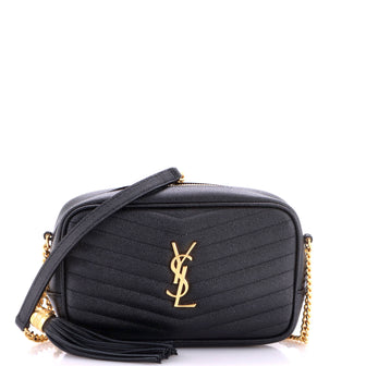 Saint Laurent Lou Camera Bag Matelasse Chevron Leather Mini