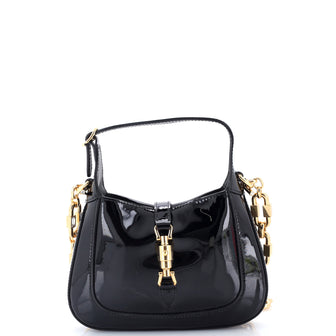 Gucci Jackie 1961 Chain Hobo Patent Mini