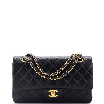 Chanel Vintage Classic Double Flap Bag Quilted Lambskin Medium
