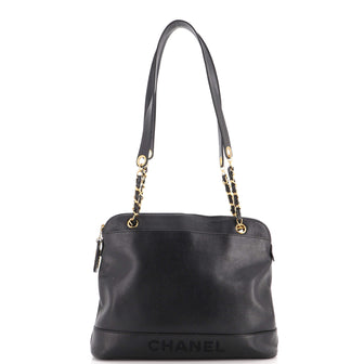 Chanel Vintage Zipped Chain Tote Caviar Medium
