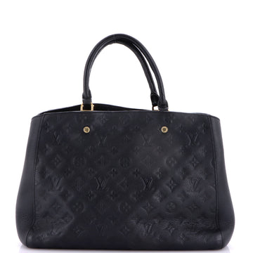 Louis Vuitton Montaigne Handbag Monogram Empreinte Leather MM