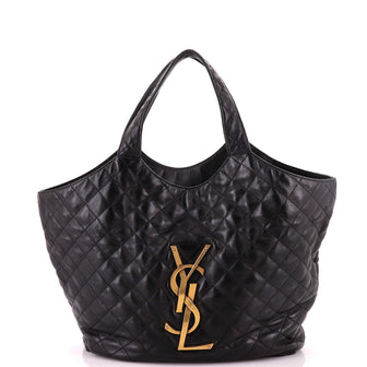 Saint Laurent Icare Shopping Tote Quilted Leather Maxi