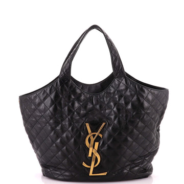 Saint Laurent Icare Shopping Tote Quilted Leather Maxi