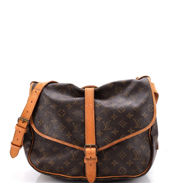 Louis Vuitton Saumur Handbag Monogram Canvas 35
