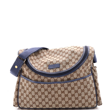 Gucci Diaper Crossbody Bag GG Canvas