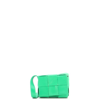 Bottega Veneta Cassette Crossbody Bag Maxi Intrecciato Leather Candy