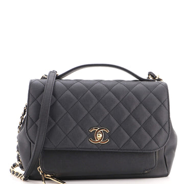 Chanel Business Affinity Flap Bag Quilted Caviar Large