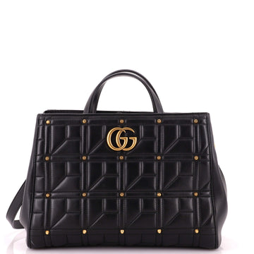 Gucci GG Marmont Tote Studded Matelasse Leather Medium