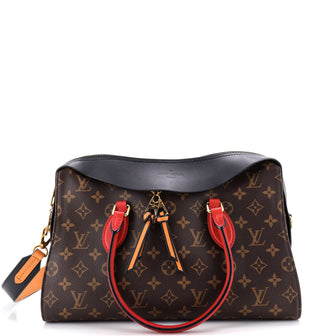 Louis Vuitton Tuileries Handbag Monogram Canvas with Leather