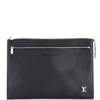 Louis Vuitton Zip Pochette Taiga Leather 24 Heures