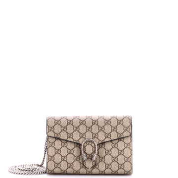 Gucci Dionysus Chain Wallet GG Coated Canvas Small