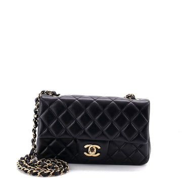 Chanel Classic Single Flap Bag Quilted Lambskin Mini
