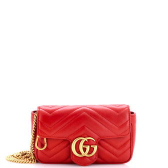 Gucci GG Marmont Flap Bag Matelasse Leather Super Mini