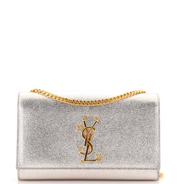 Saint Laurent Classic Monogram Stars Crossbody Bag Leather Medium