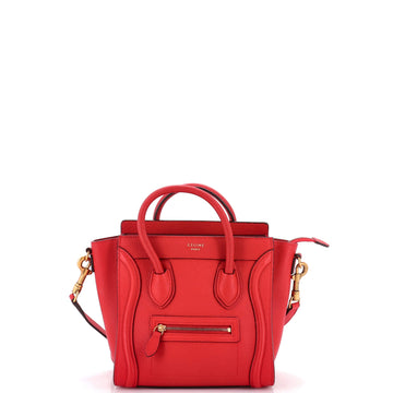 Celine Luggage Bag Grainy Leather Nano