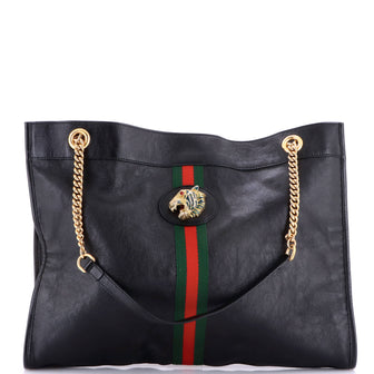 Gucci Rajah Chain Tote Leather Large