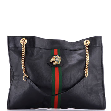 Gucci Rajah Chain Tote Leather Large
