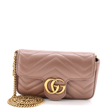 Gucci GG Marmont Flap Bag Matelasse Leather Super Mini