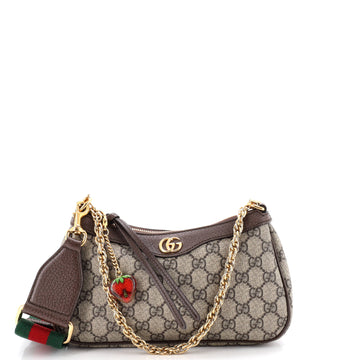 Gucci Ophidia Charm Shoulder Bag GG Coated Canvas Small