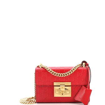 Gucci Padlock Shoulder Bag Guccissima Leather Small