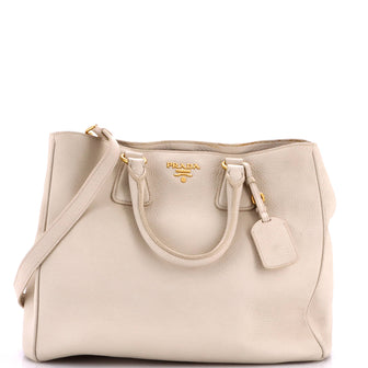 Prada Convertible Shopper Tote Vitello Daino Large