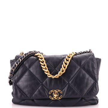 Chanel 19 Flap Bag Quilted Leather Maxi