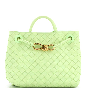 Bottega Veneta Andiamo Top Handle Bag Intrecciato Nappa Small