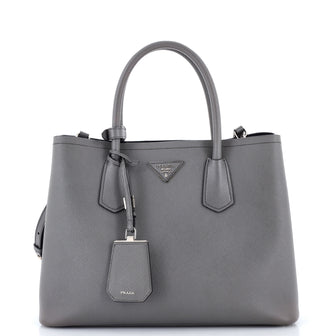 Prada Cuir Double Tote Saffiano Leather Medium