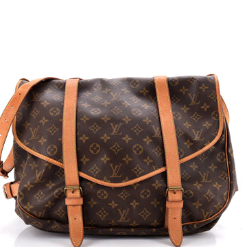 Louis Vuitton Saumur Handbag Monogram Canvas 43