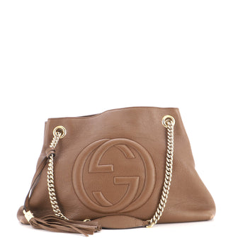 Gucci Soho Chain Strap Shoulder Bag Leather Medium