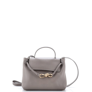 Bottega Veneta Ciao Ciao Top Handle Bag Leather with Intrecciato Detail Small
