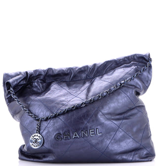 Chanel 22 Chain Hobo Quilted Calfskin Medium